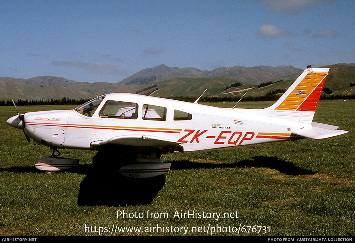 Aircraft Photo of ZK-EQP / EQP | Piper PA-28-181 Archer II | Canterbury Aero Club | AirHistory.net #676731