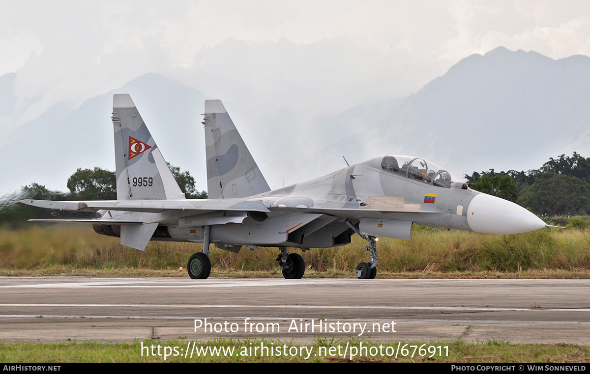 Aircraft Photo of 9959 | Sukhoi Su-30MK2 | Venezuela - Air Force | AirHistory.net #676911