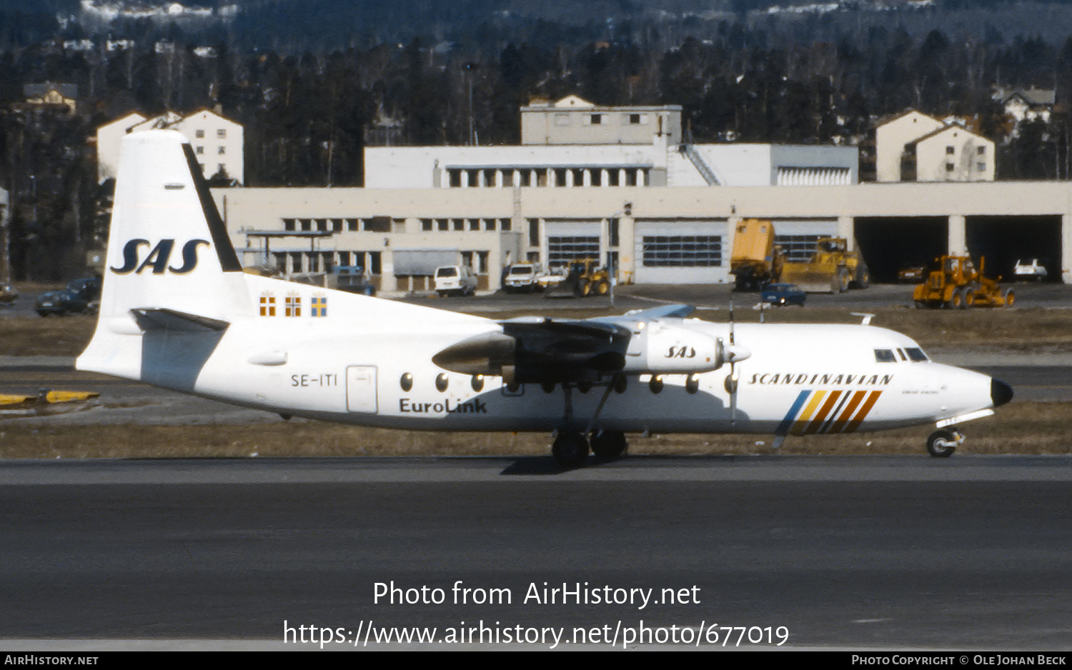 Aircraft Photo of SE-ITI | Fokker F27-600 Friendship | Scandinavian Airlines - SAS | AirHistory.net #677019