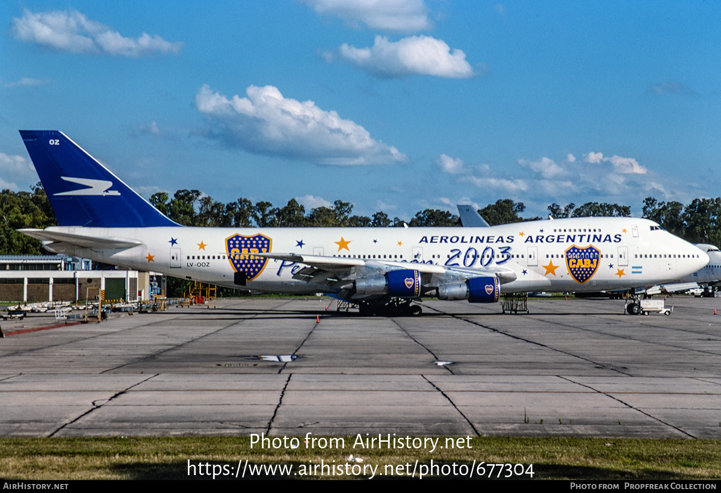 Aircraft Photo of LV-OOZ | Boeing 747-287B | Aerolíneas Argentinas | AirHistory.net #677304