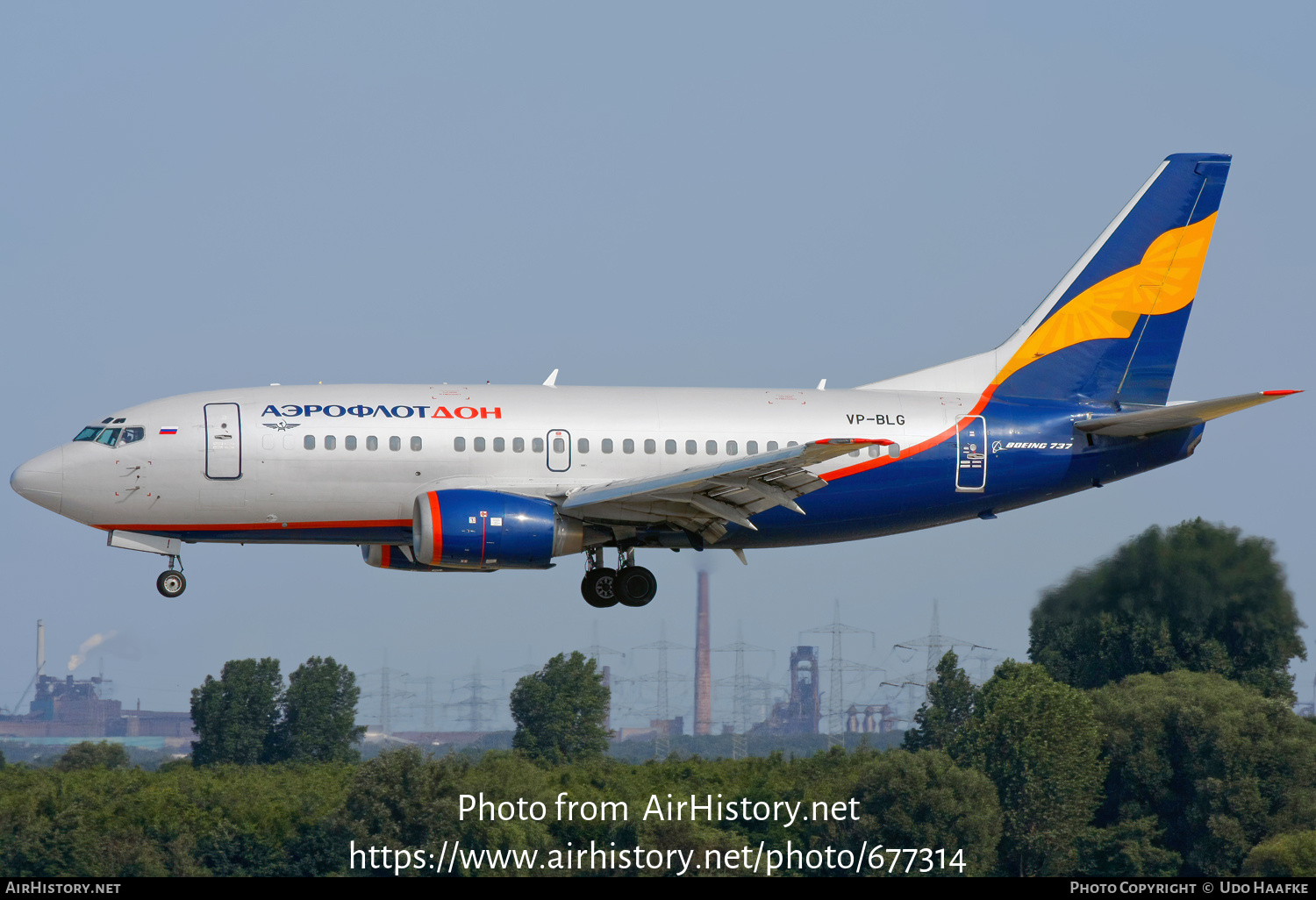 Aircraft Photo of VP-BLG | Boeing 737-528 | Aeroflot - Don | AirHistory.net #677314