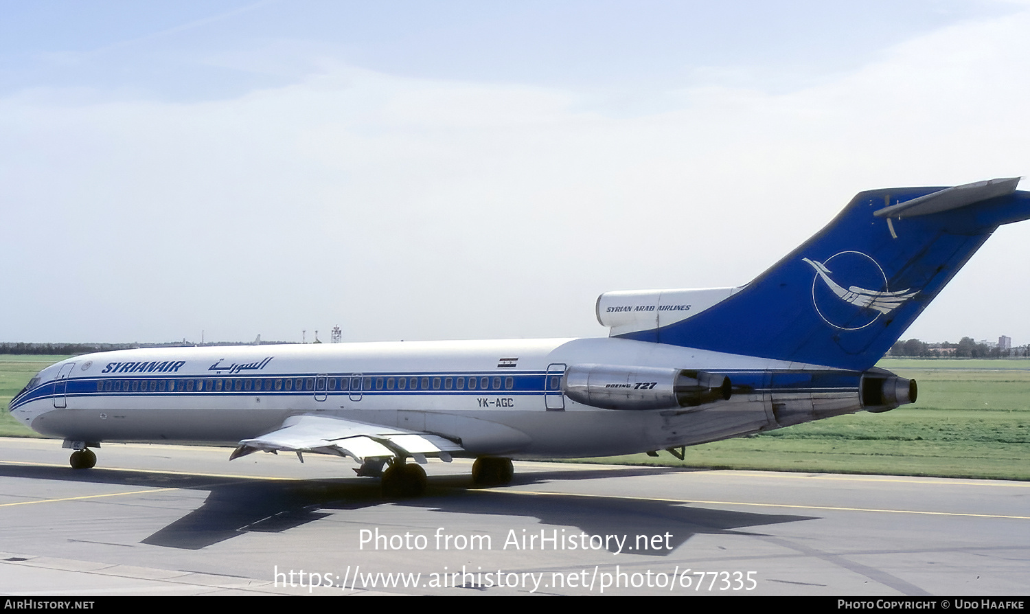 Aircraft Photo of YK-AGC | Boeing 727-294/Adv | Syrian Air - Syrian Arab Airlines | AirHistory.net #677335