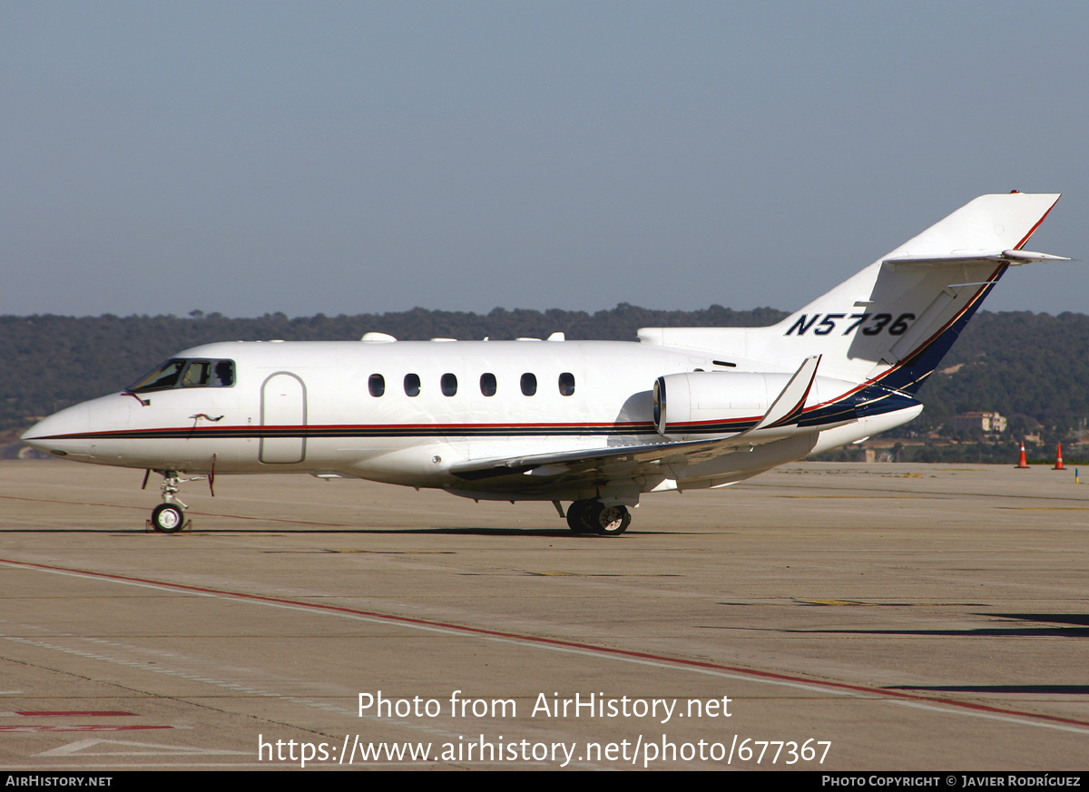 Aircraft Photo of N5736 | Raytheon Hawker 800XP | AirHistory.net #677367