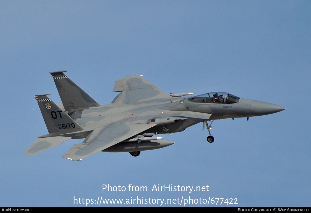 Aircraft Photo of 86-0170 / AF86-6170 | McDonnell Douglas F-15C Eagle | USA - Air Force | AirHistory.net #677422