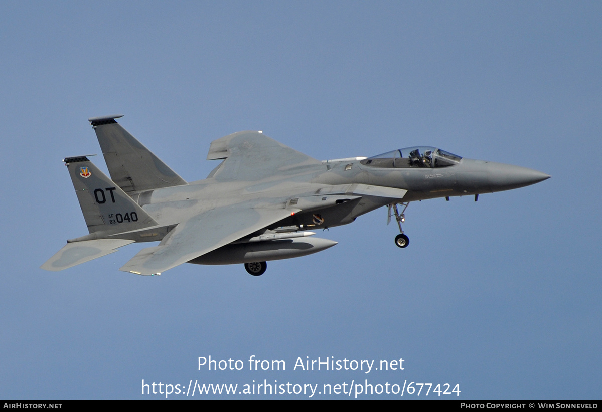 Aircraft Photo of 83-0040 / AF83-040 | McDonnell Douglas F-15C Eagle | USA - Air Force | AirHistory.net #677424