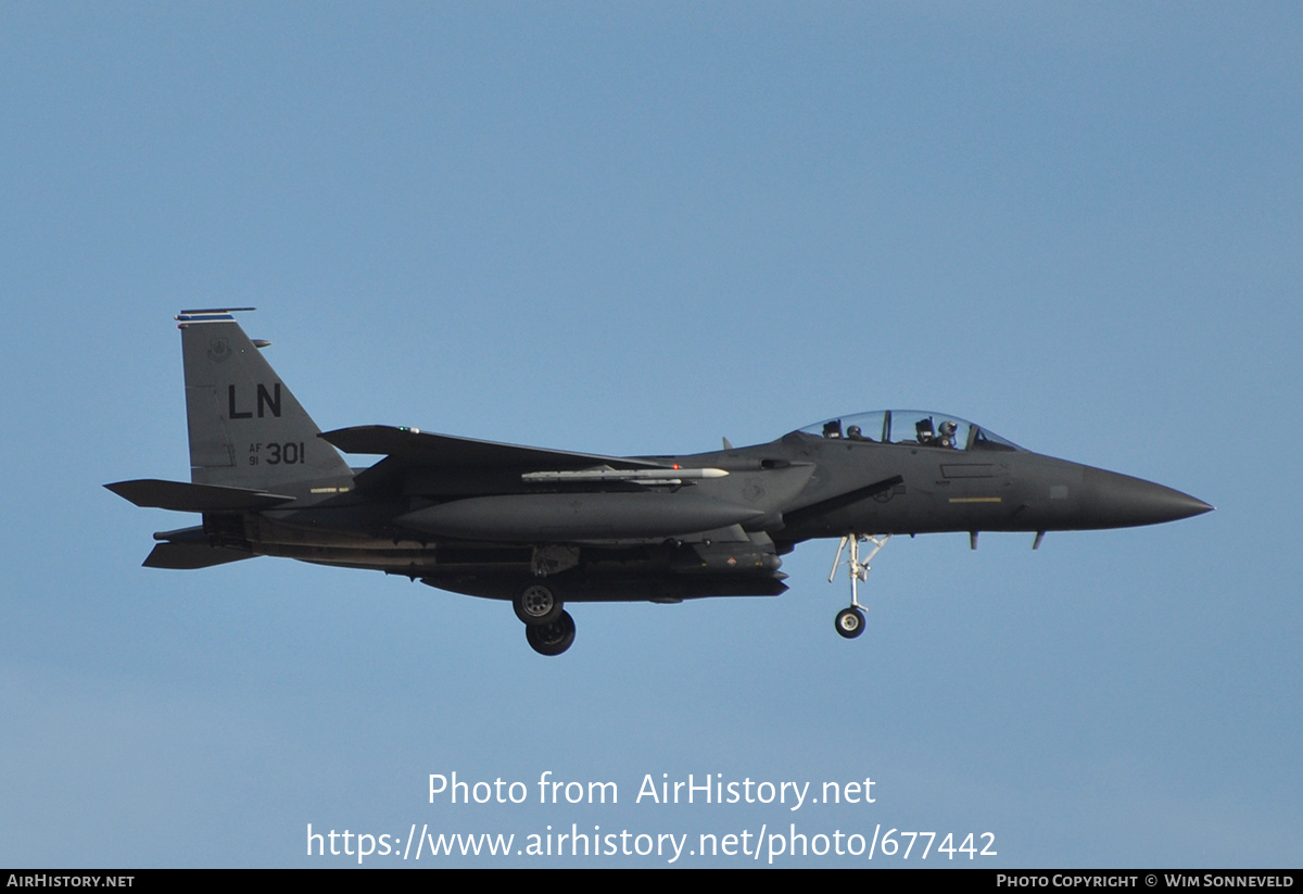 Aircraft Photo of 91-0301 / AF91-301 | McDonnell Douglas F-15E Strike Eagle | USA - Air Force | AirHistory.net #677442