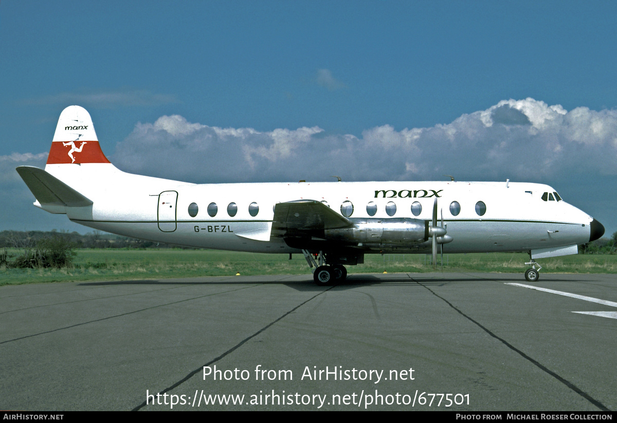 Aircraft Photo of G-BFZL | Vickers 836 Viscount | Manx Airlines | AirHistory.net #677501