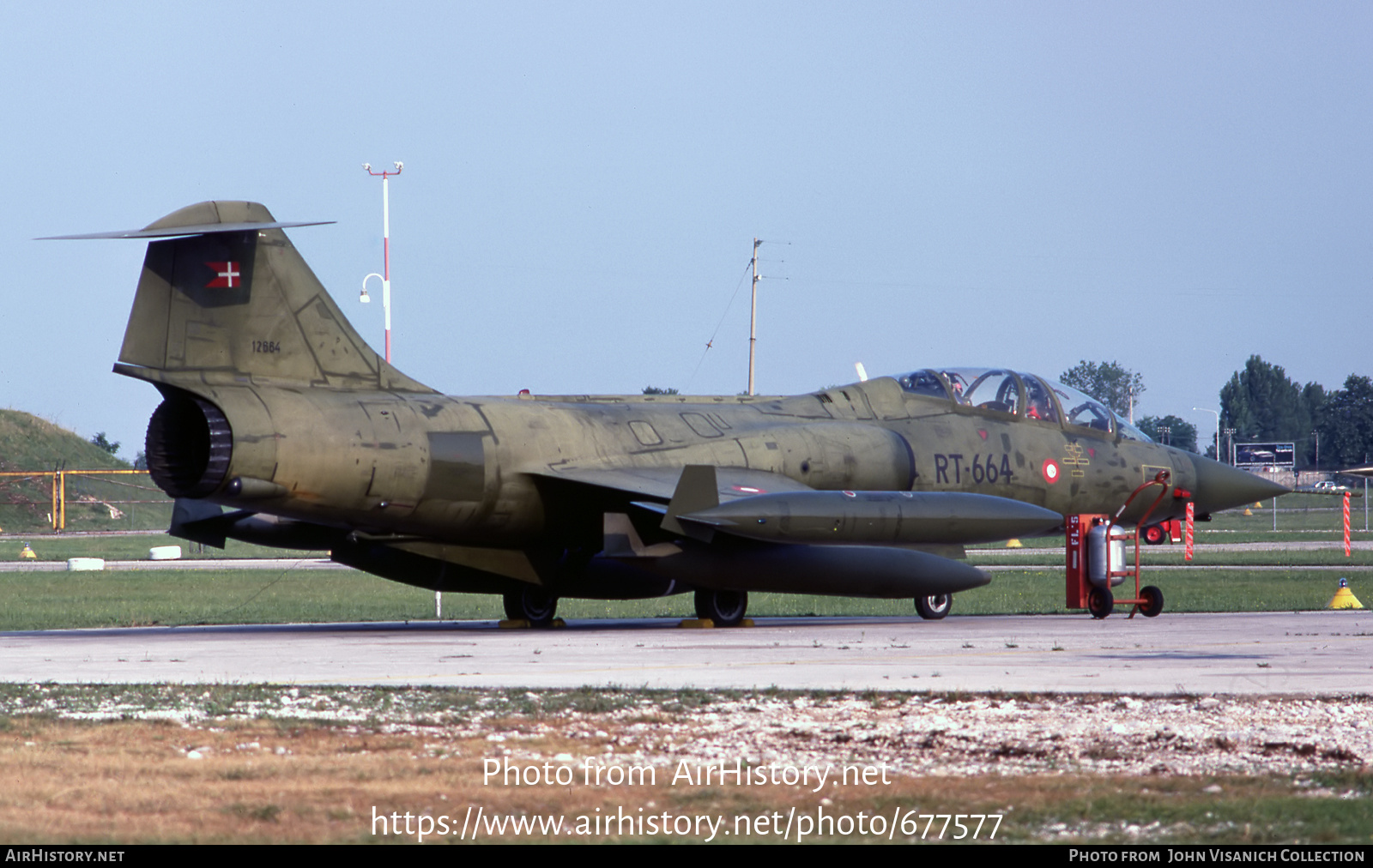 Aircraft Photo of 12664 | Lockheed TF-104G Starfighter | Denmark - Air Force | AirHistory.net #677577