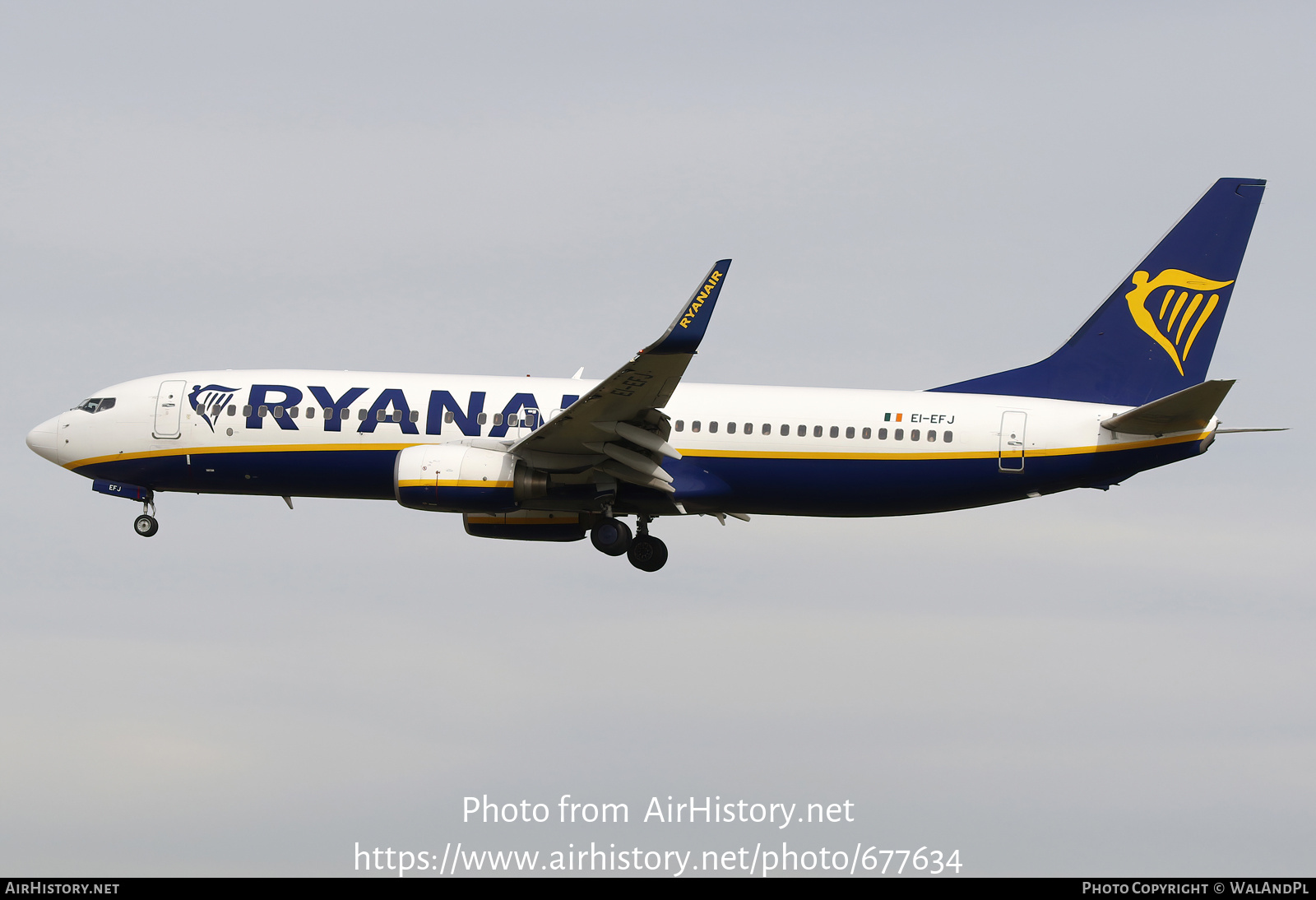 Aircraft Photo of EI-EFJ | Boeing 737-8AS | Ryanair | AirHistory.net #677634