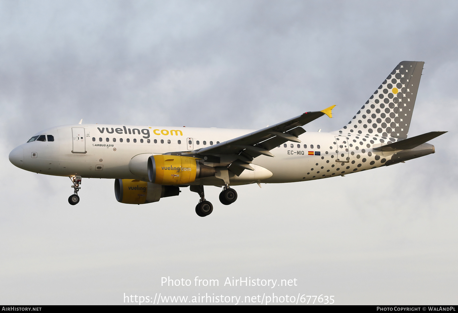 Aircraft Photo of EC-MIQ | Airbus A319-111 | Vueling Airlines | AirHistory.net #677635