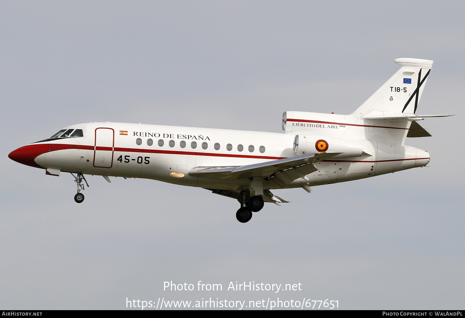 Aircraft Photo of T18-5 | Dassault Falcon 900B | Spain - Air Force | AirHistory.net #677651