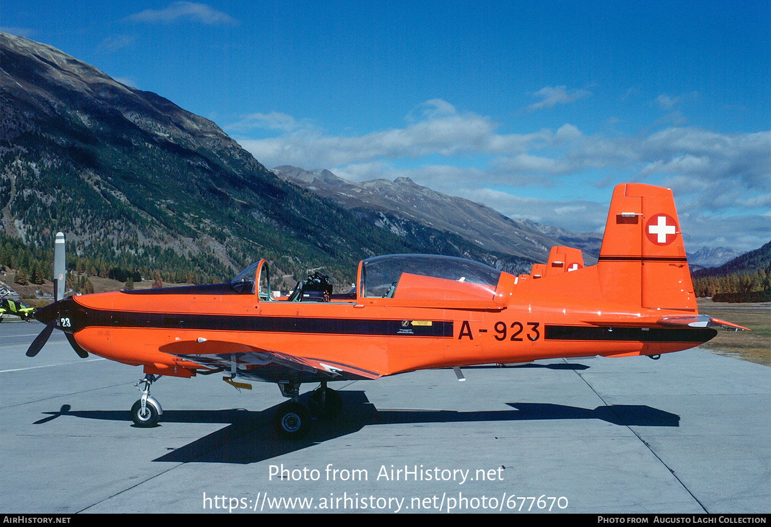 Aircraft Photo of A-923 | Pilatus PC-7 | Switzerland - Air Force | AirHistory.net #677670