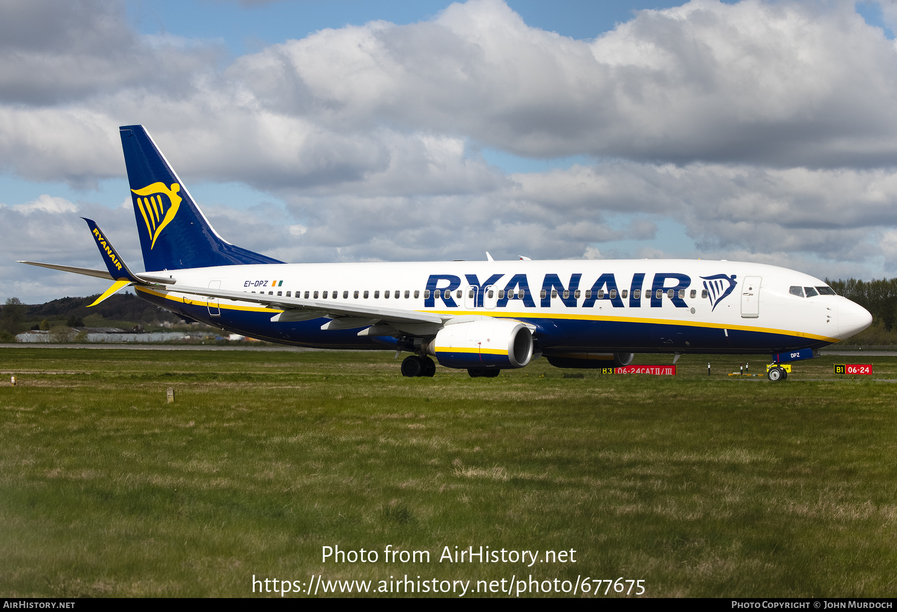 Aircraft Photo of EI-DPZ | Boeing 737-8AS | Ryanair | AirHistory.net #677675