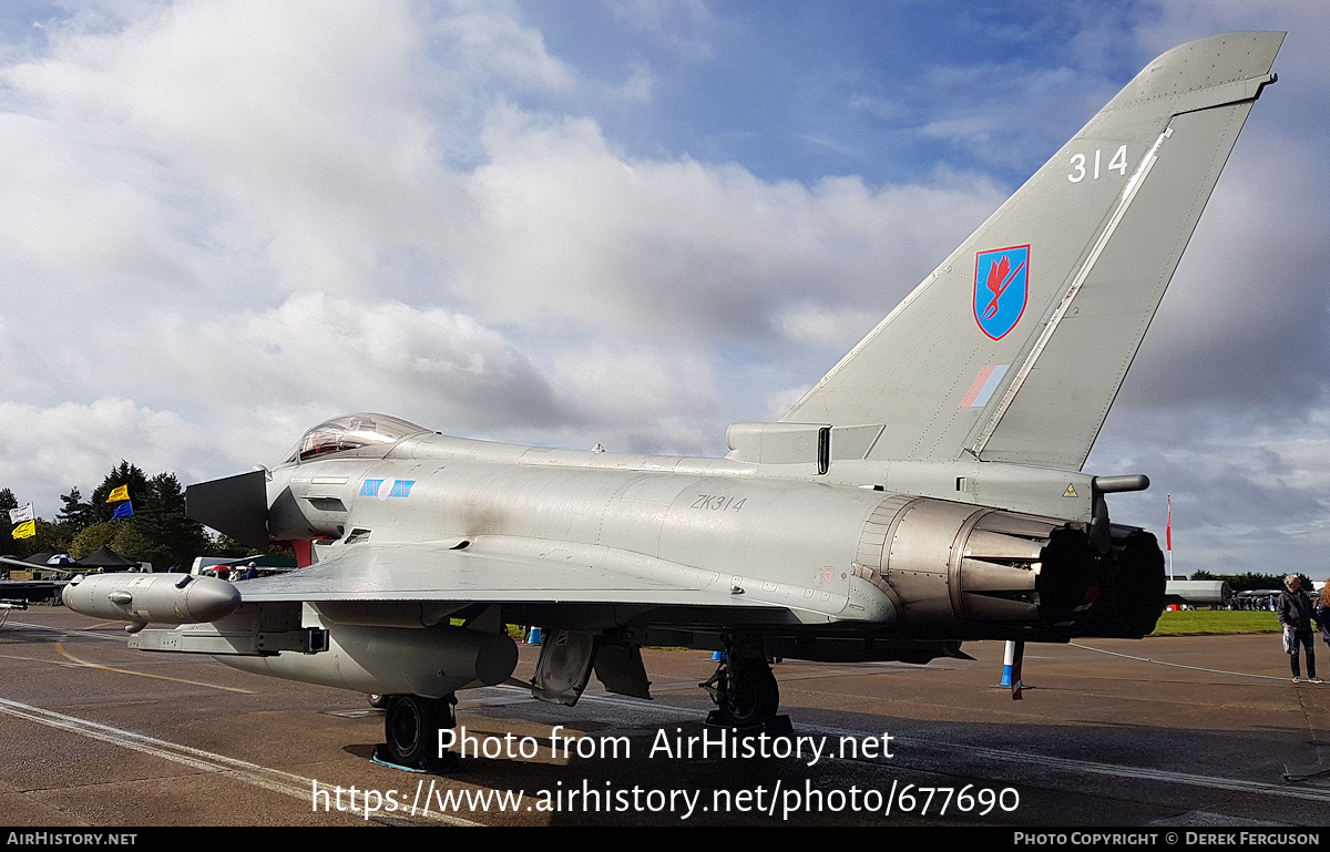 Aircraft Photo of ZK314 | Eurofighter EF-2000 Typhoon FGR4 | UK - Air Force | AirHistory.net #677690