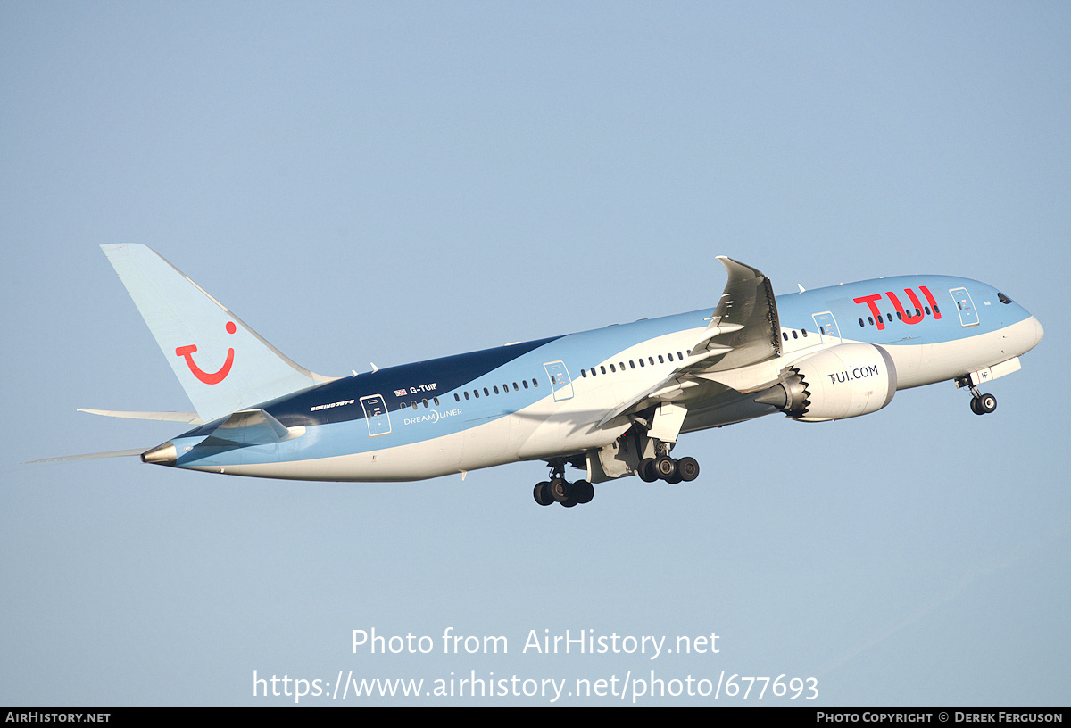 Aircraft Photo of G-TUIF | Boeing 787-8 Dreamliner | TUI | AirHistory.net #677693