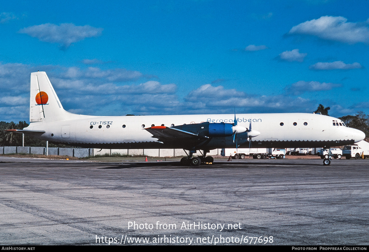 Aircraft Photo of CU-T1532 | Ilyushin Il-18D | Aerocaribbean | AirHistory.net #677698