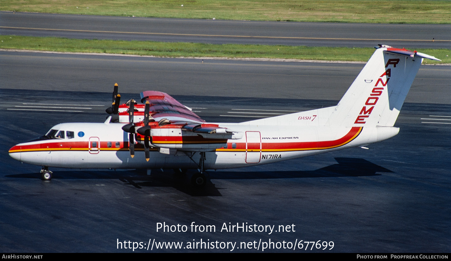 Aircraft Photo of N171RA | De Havilland Canada DHC-7-102 Dash 7 | Ransome Airlines | AirHistory.net #677699