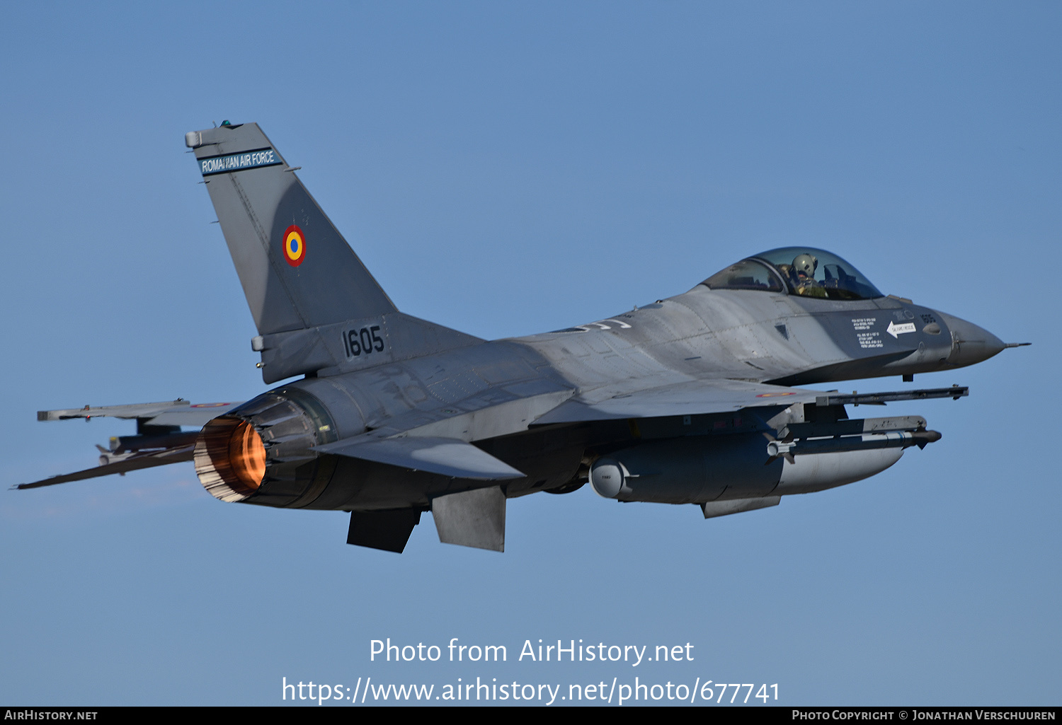 Aircraft Photo of 1605 | General Dynamics F-16AM Fighting Falcon | Romania - Air Force | AirHistory.net #677741