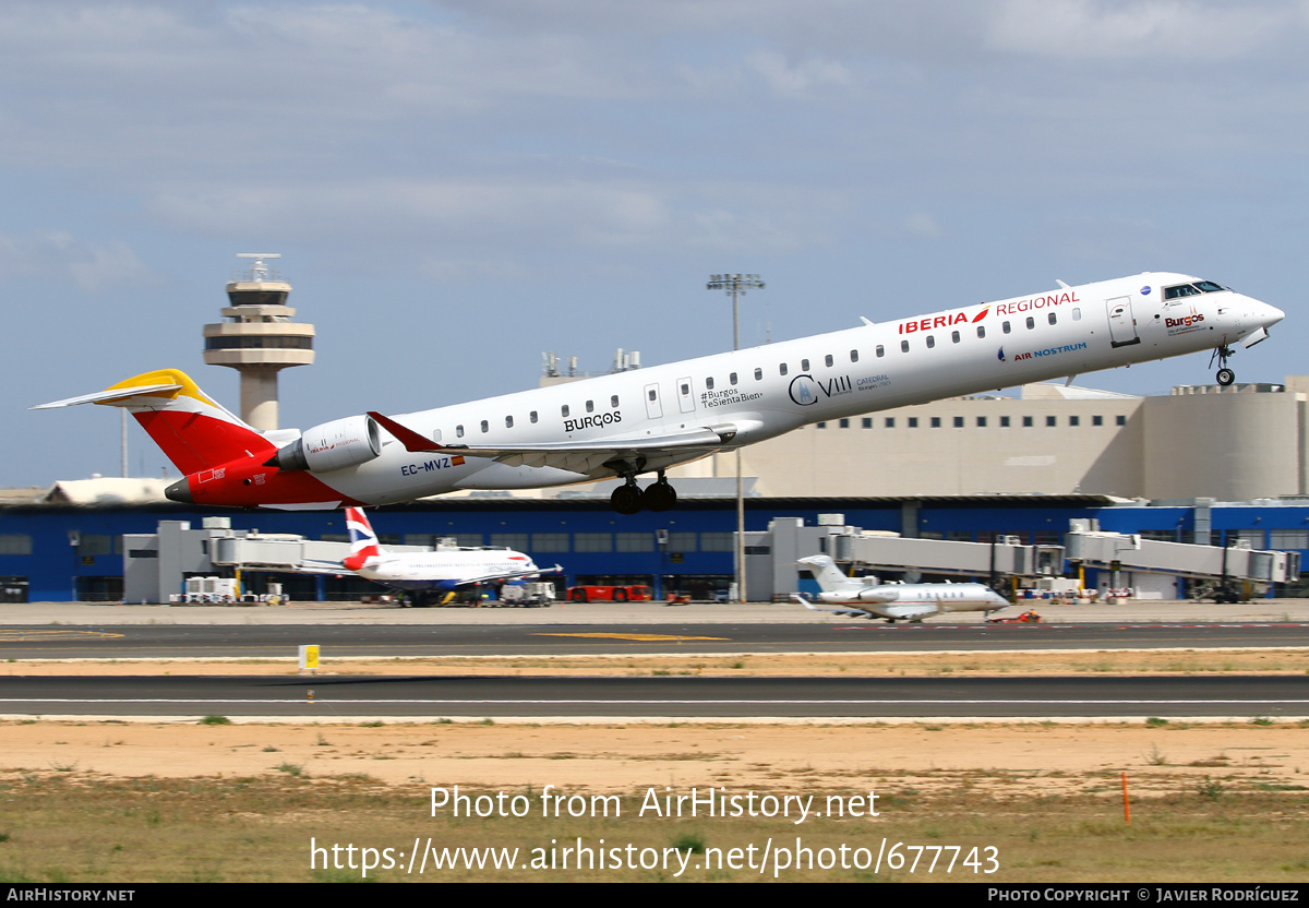 Aircraft Photo of EC-MVZ | Bombardier CRJ-1000 (CL-600-2E25) | Iberia Regional | AirHistory.net #677743