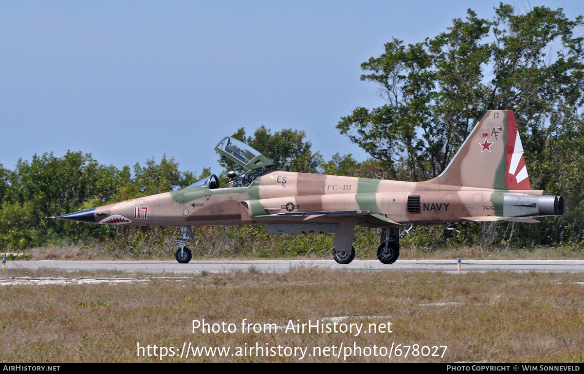 Aircraft Photo of 761533 Northrop F5N Tiger II USA Navy