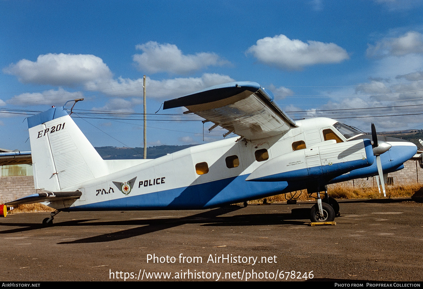 Aircraft Photo of EP-201 | Dornier Do-28D-1 Skyservant | Ethiopia - Police | AirHistory.net #678246