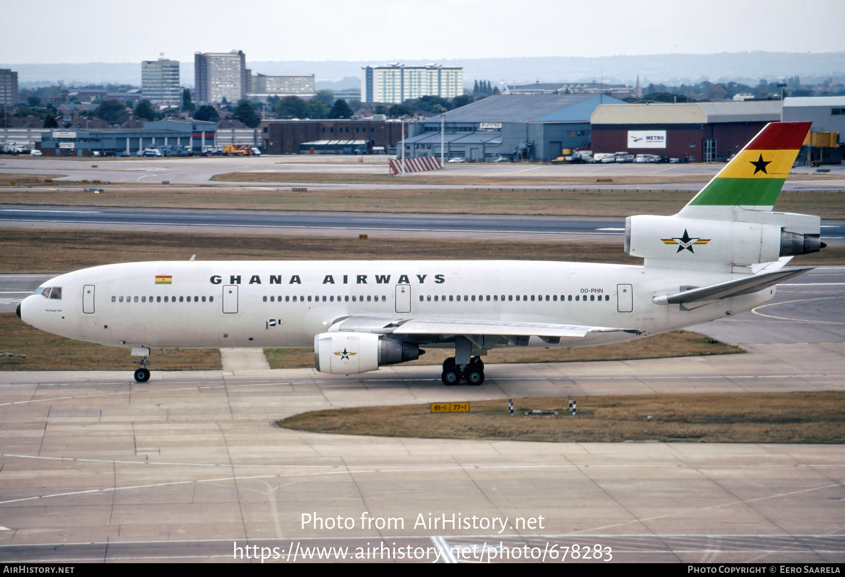 Aircraft Photo of OO-PHN | McDonnell Douglas DC-10-30 | Ghana Airways | AirHistory.net #678283