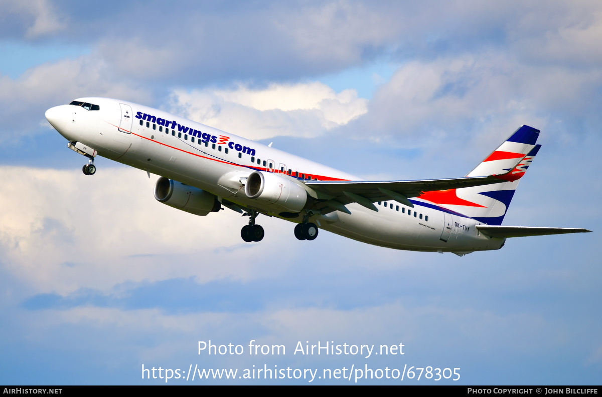 Aircraft Photo of OK-TVY | Boeing 737-8Q8 | Smartwings | AirHistory.net #678305