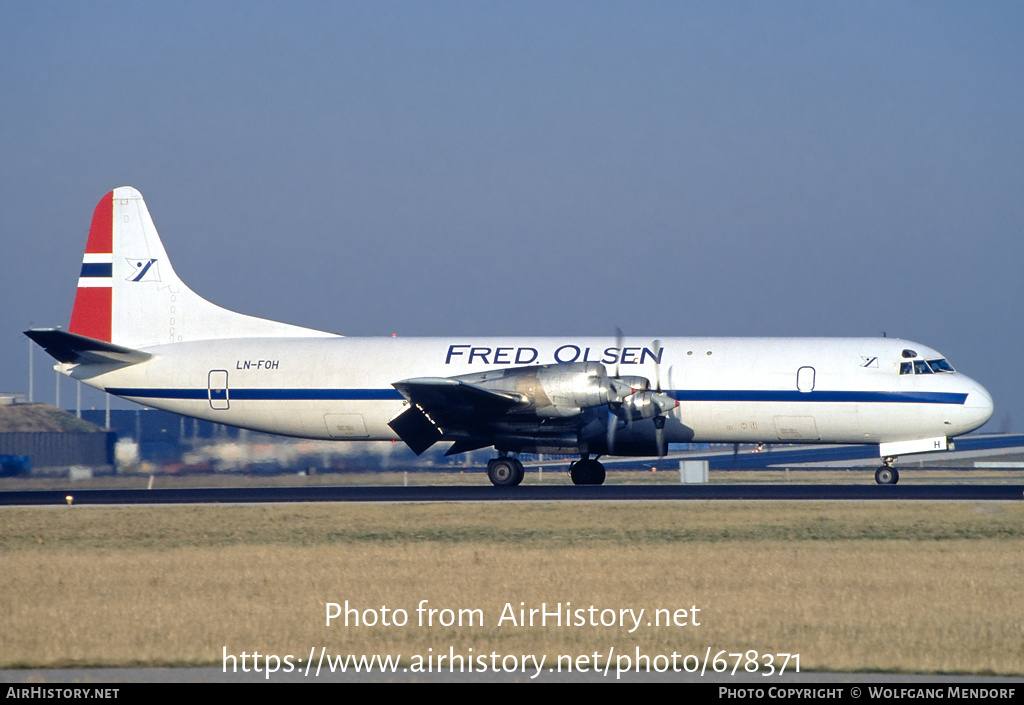 Aircraft Photo of LN-FOH | Lockheed L-188A(F) Electra | Fred. Olsen | AirHistory.net #678371