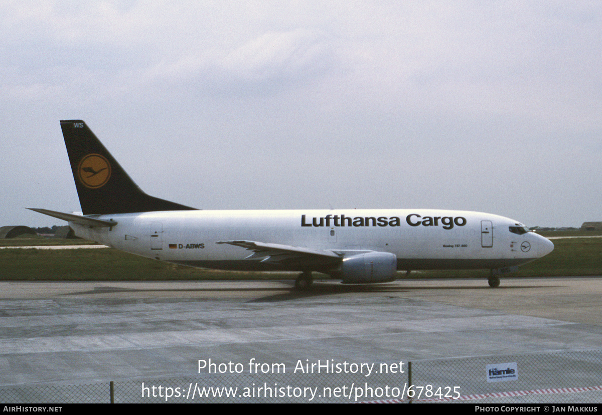 Aircraft Photo of D-ABWS | Boeing 737-3S3(SF) | Lufthansa Cargo | AirHistory.net #678425