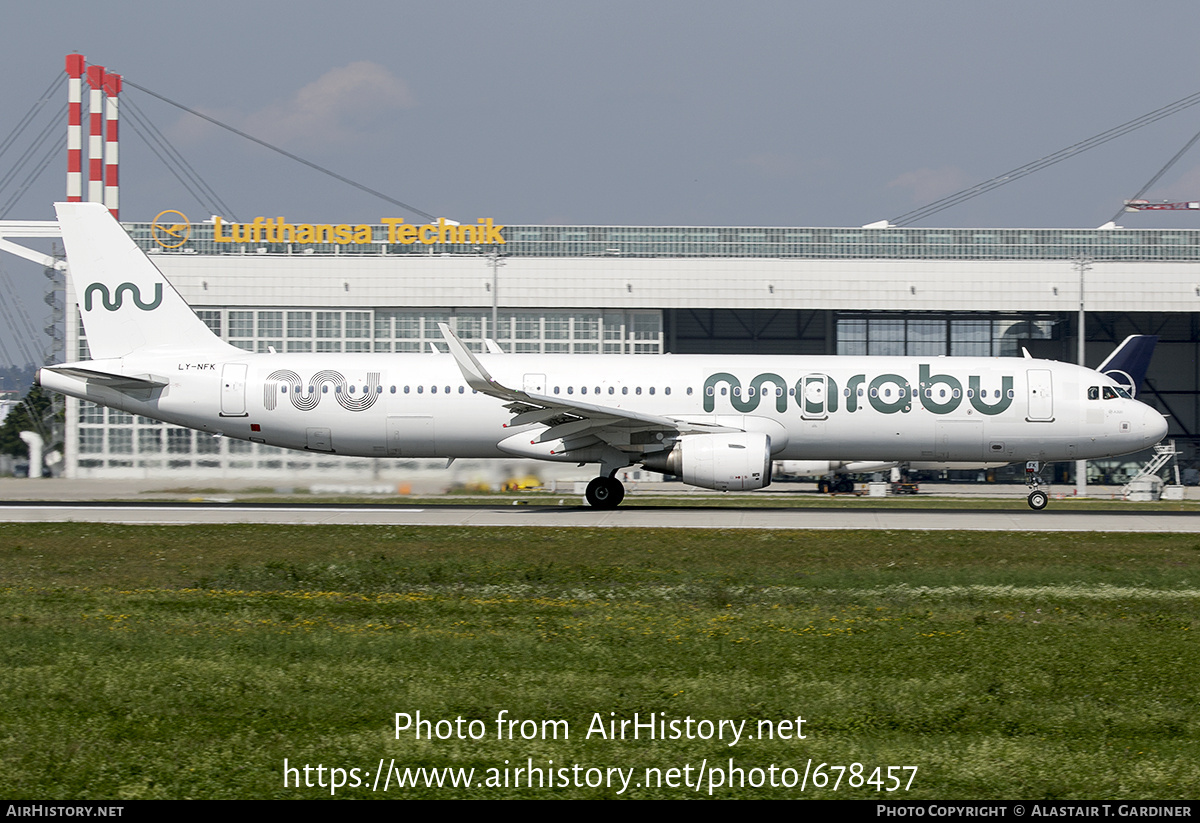 Aircraft Photo of LY-NFK | Airbus A321-211 | Marabu Airlines | AirHistory.net #678457