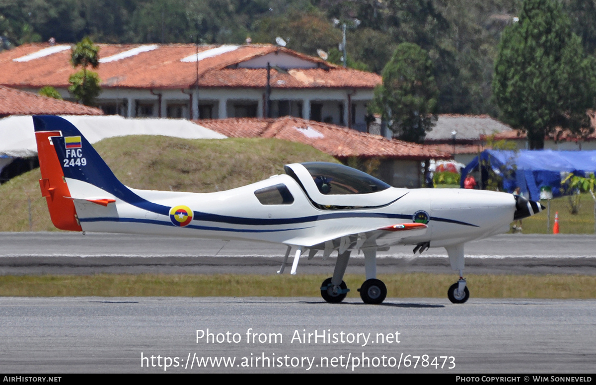 Aircraft Photo of FAC2449 | Lancair-CIAC T-90C Calima | Colombia - Air Force | AirHistory.net #678473