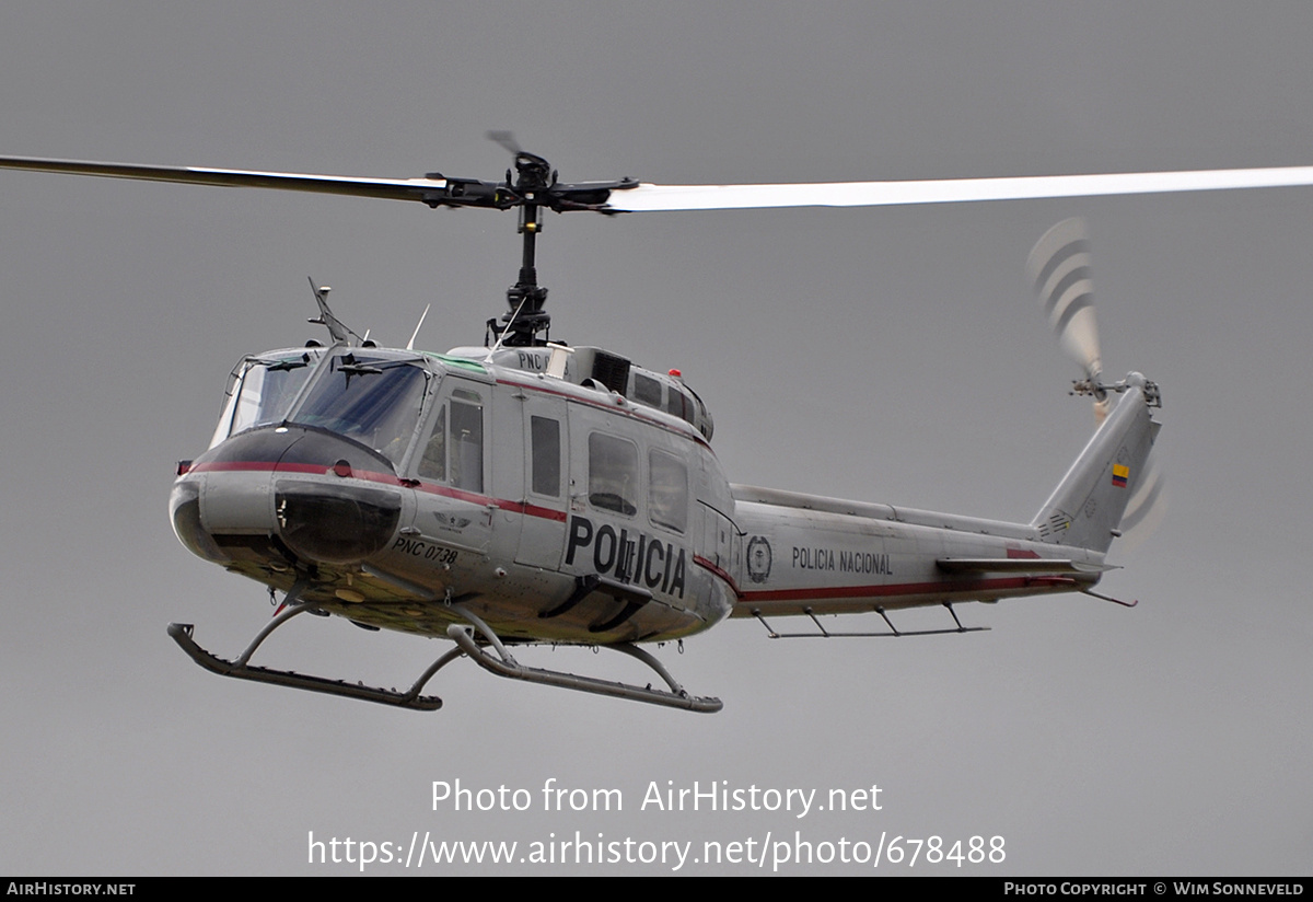 Aircraft Photo of PNC-0738 | Bell UH-1H-II Iroquois | Colombia - Police | AirHistory.net #678488