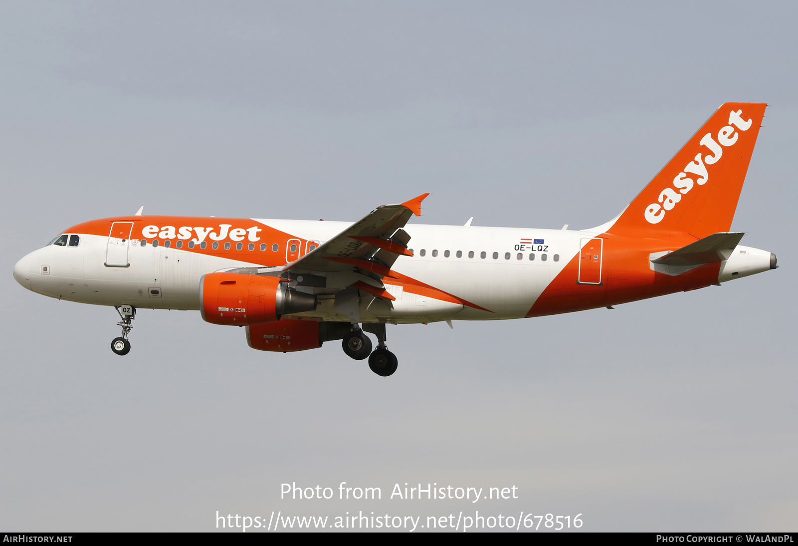 Aircraft Photo of OE-LQZ | Airbus A319-111 | EasyJet | AirHistory.net #678516