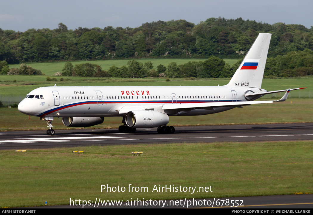Aircraft Photo of RA-64521 | Tupolev Tu-214 | Rossiya - Special Flight Detachment | AirHistory.net #678552