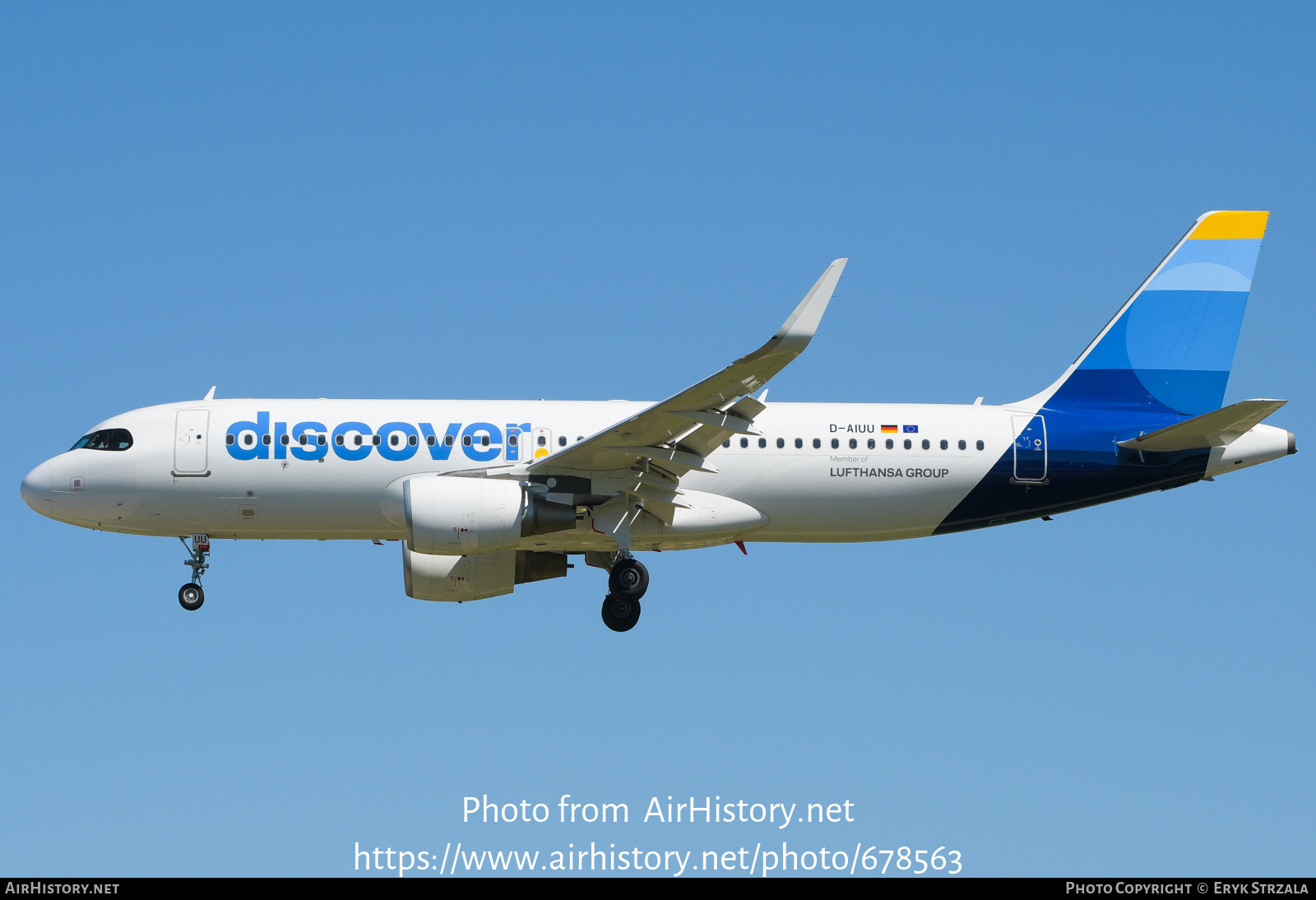 Aircraft Photo of D-AIUU | Airbus A320-214 | Discover Airlines | AirHistory.net #678563