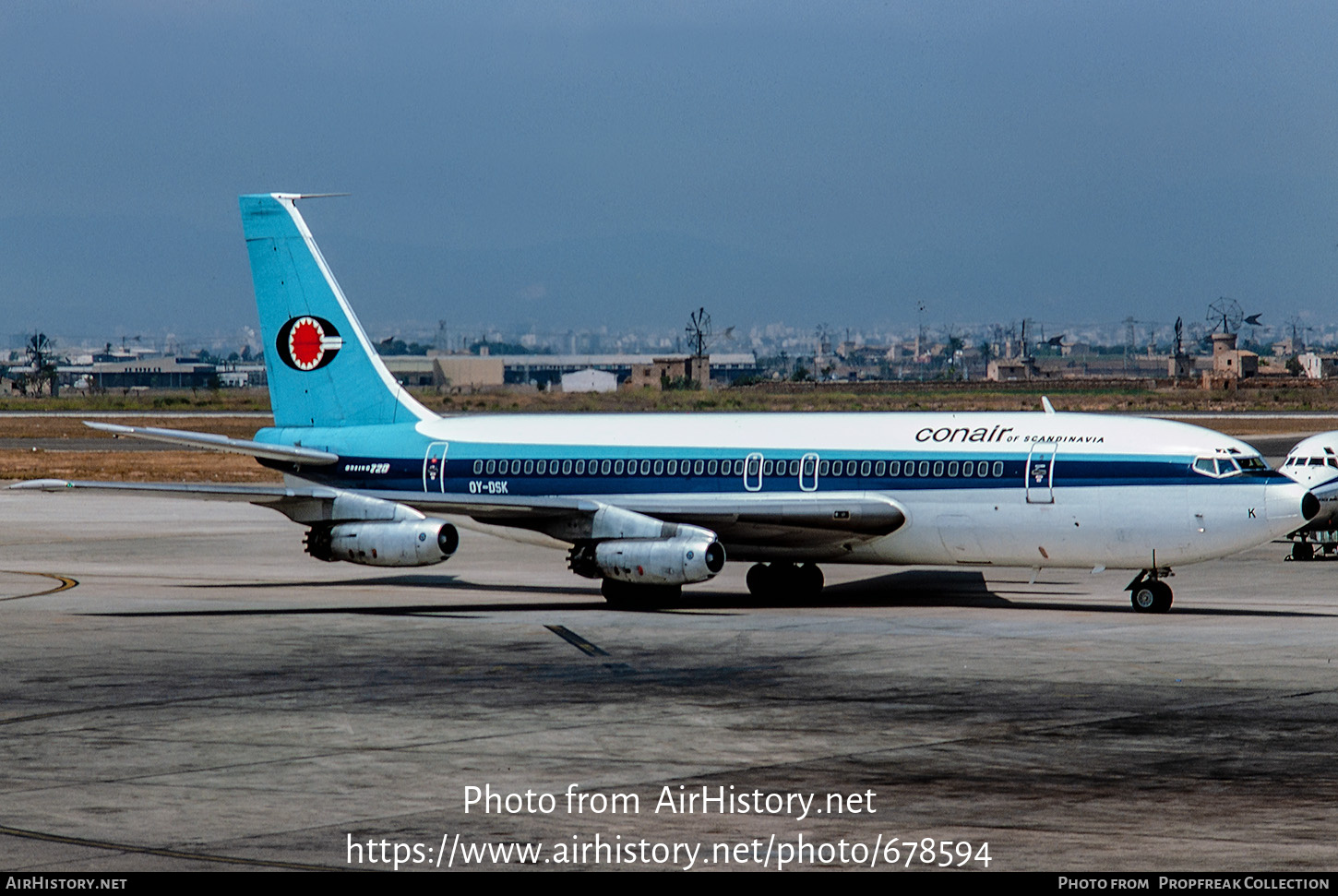 Aircraft Photo of OY-DSK | Boeing 720-025 | Conair of Scandinavia | AirHistory.net #678594