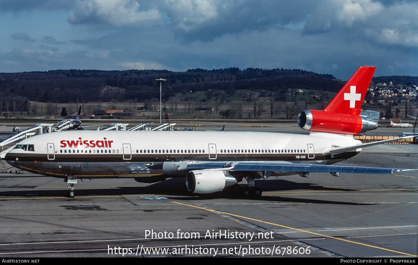 Aircraft Photo of HB-IHN | McDonnell Douglas DC-10-30/ER | Swissair | AirHistory.net #678606