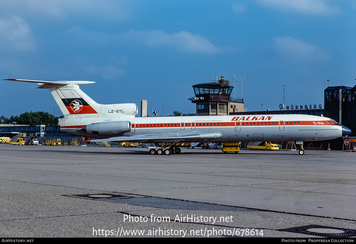 Aircraft Photo of LZ-BTL | Tupolev Tu-154B | Balkan - Bulgarian Airlines | AirHistory.net #678614