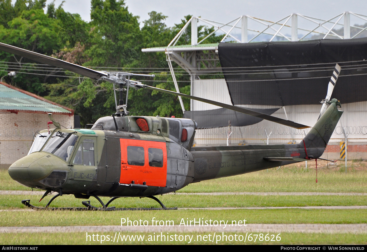 Aircraft Photo of EJC-4214 | Bell UH-1N Iroquois | Colombia - Army | AirHistory.net #678626