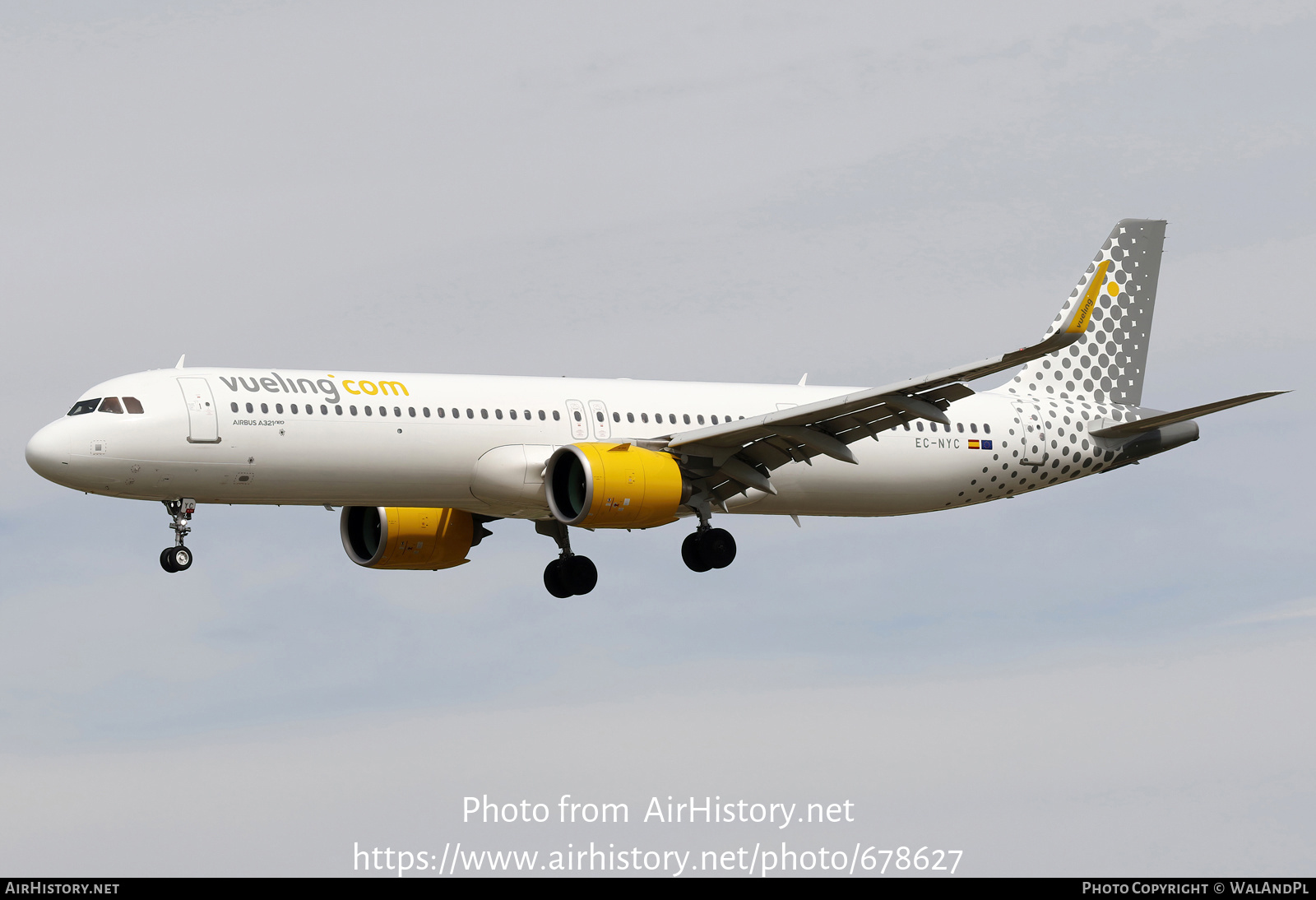 Aircraft Photo of EC-NYC | Airbus A321-271NX | Vueling Airlines | AirHistory.net #678627