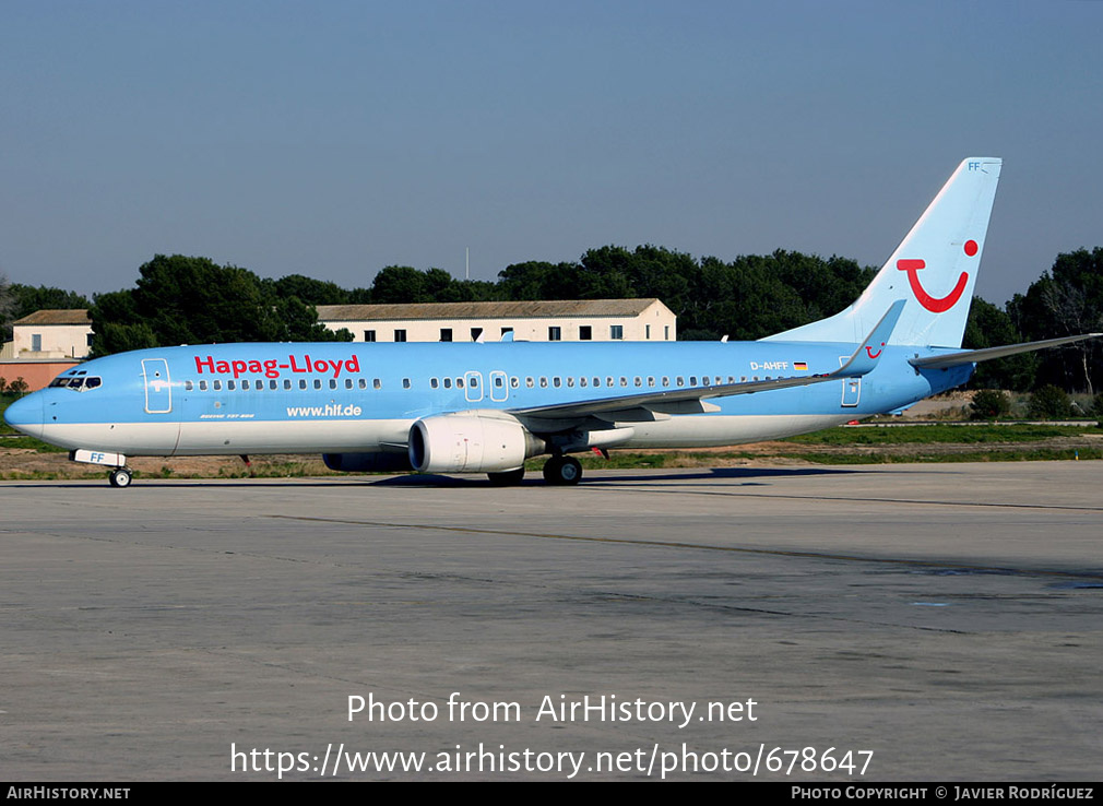 Aircraft Photo of D-AHFF | Boeing 737-8K5 | Hapag-Lloyd | AirHistory.net #678647