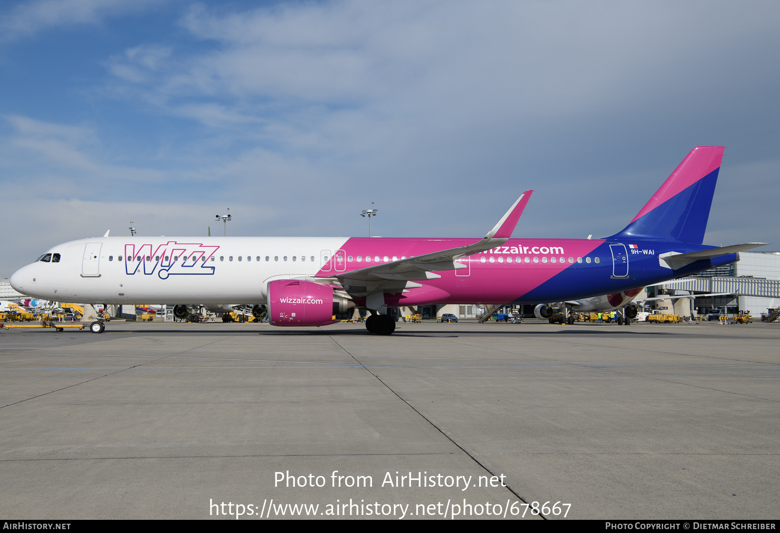 Aircraft Photo of 9H-WAI | Airbus A321-271NX | Wizz Air | AirHistory.net #678667