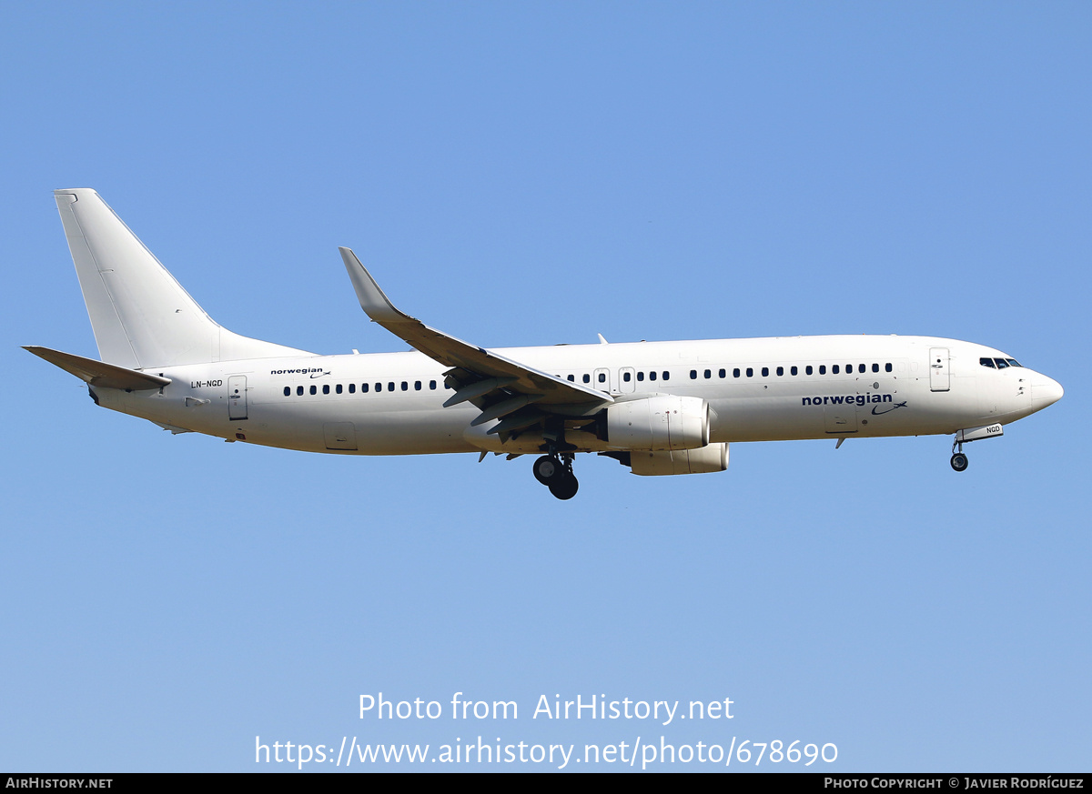 Aircraft Photo of LN-NGD | Boeing 737-8JP | Norwegian | AirHistory.net #678690