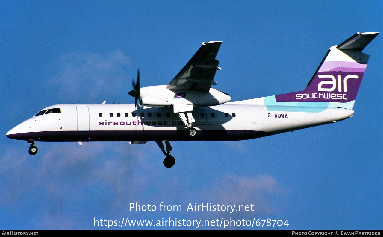 Aircraft Photo of G-WOWA | De Havilland Canada DHC-8-311 Dash 8 | Air Southwest | AirHistory.net #678704