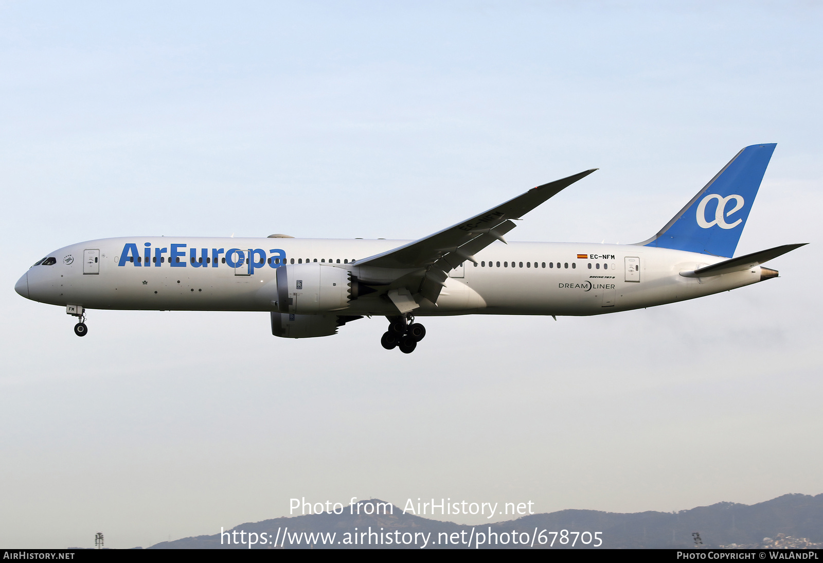 Aircraft Photo of EC-NFM | Boeing 787-9 Dreamliner | Air Europa | AirHistory.net #678705