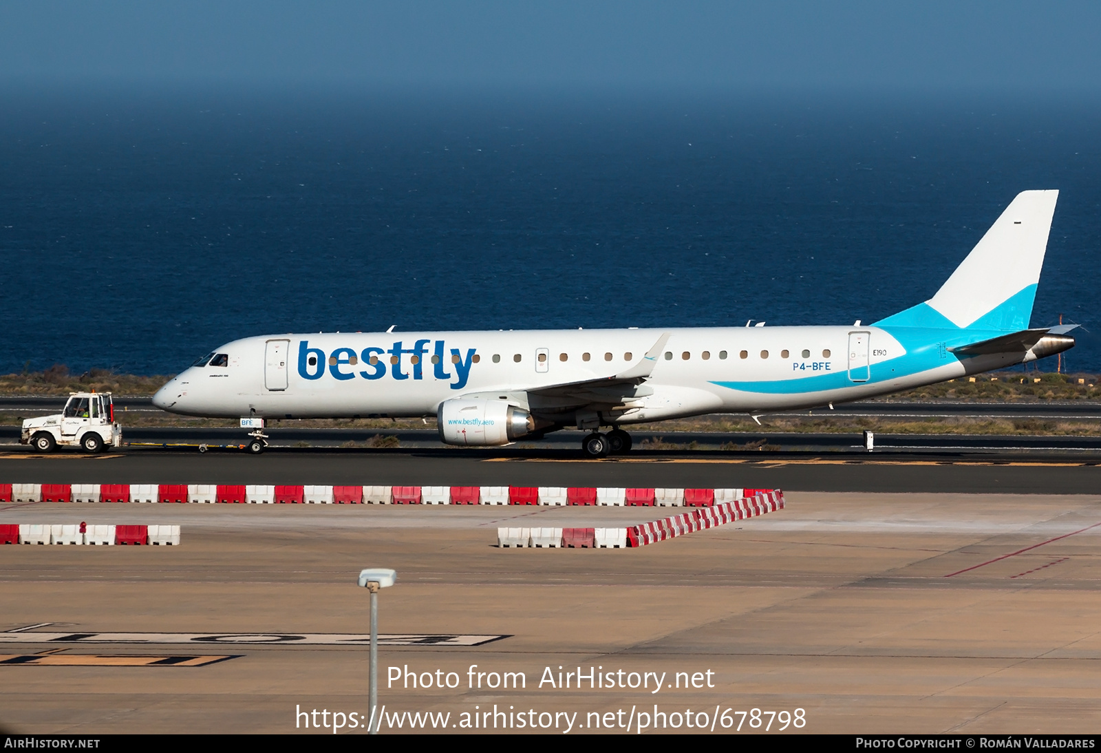 Aircraft Photo of P4-BFE | Embraer 190AR (ERJ-190-100IGW) | BestFly | AirHistory.net #678798