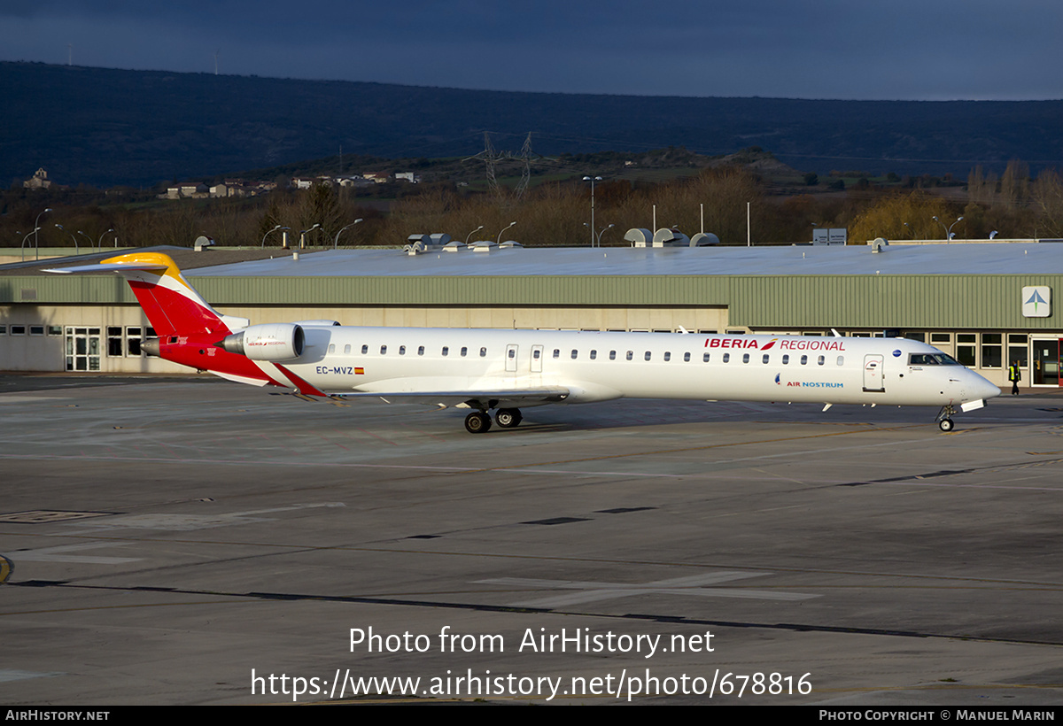 Aircraft Photo of EC-MVZ | Bombardier CRJ-1000 (CL-600-2E25) | Iberia Regional | AirHistory.net #678816