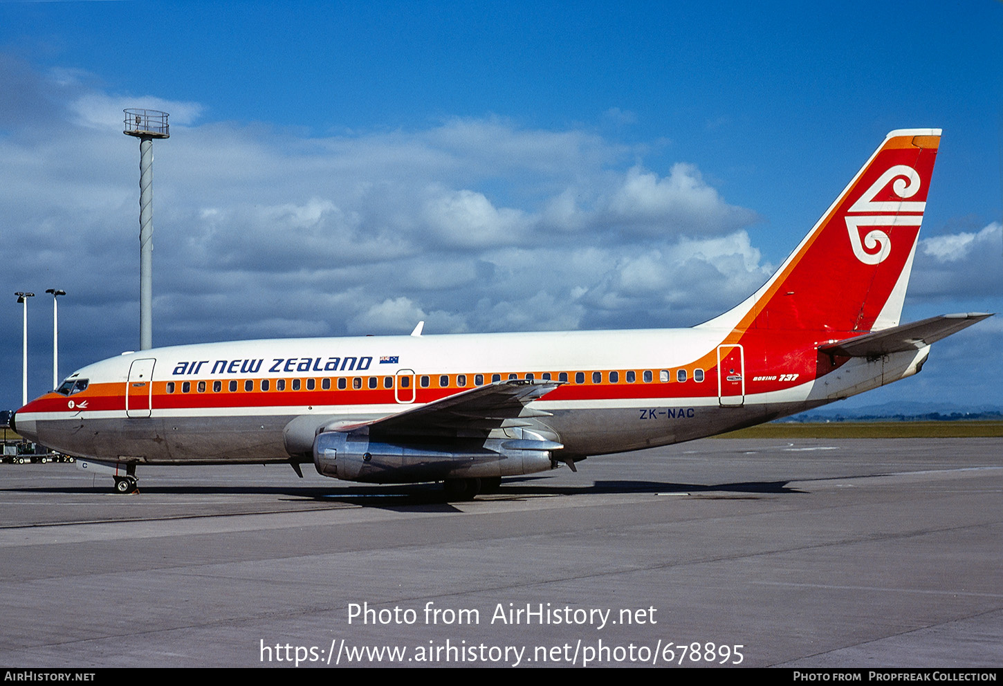 Aircraft Photo of ZK-NAC | Boeing 737-219 | Air New Zealand | AirHistory.net #678895