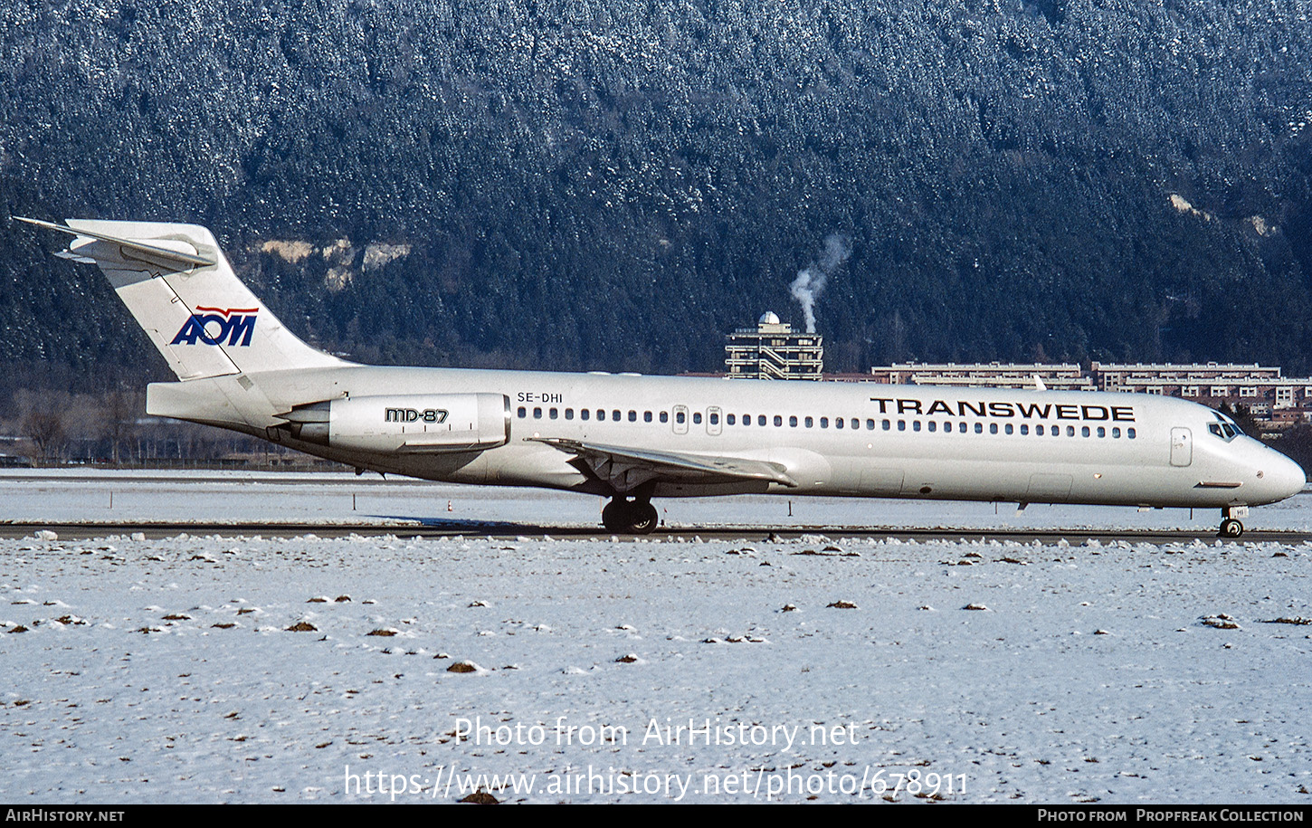 Aircraft Photo of SE-DHI | McDonnell Douglas MD-87 (DC-9-87) | Transwede Airways | AirHistory.net #678911