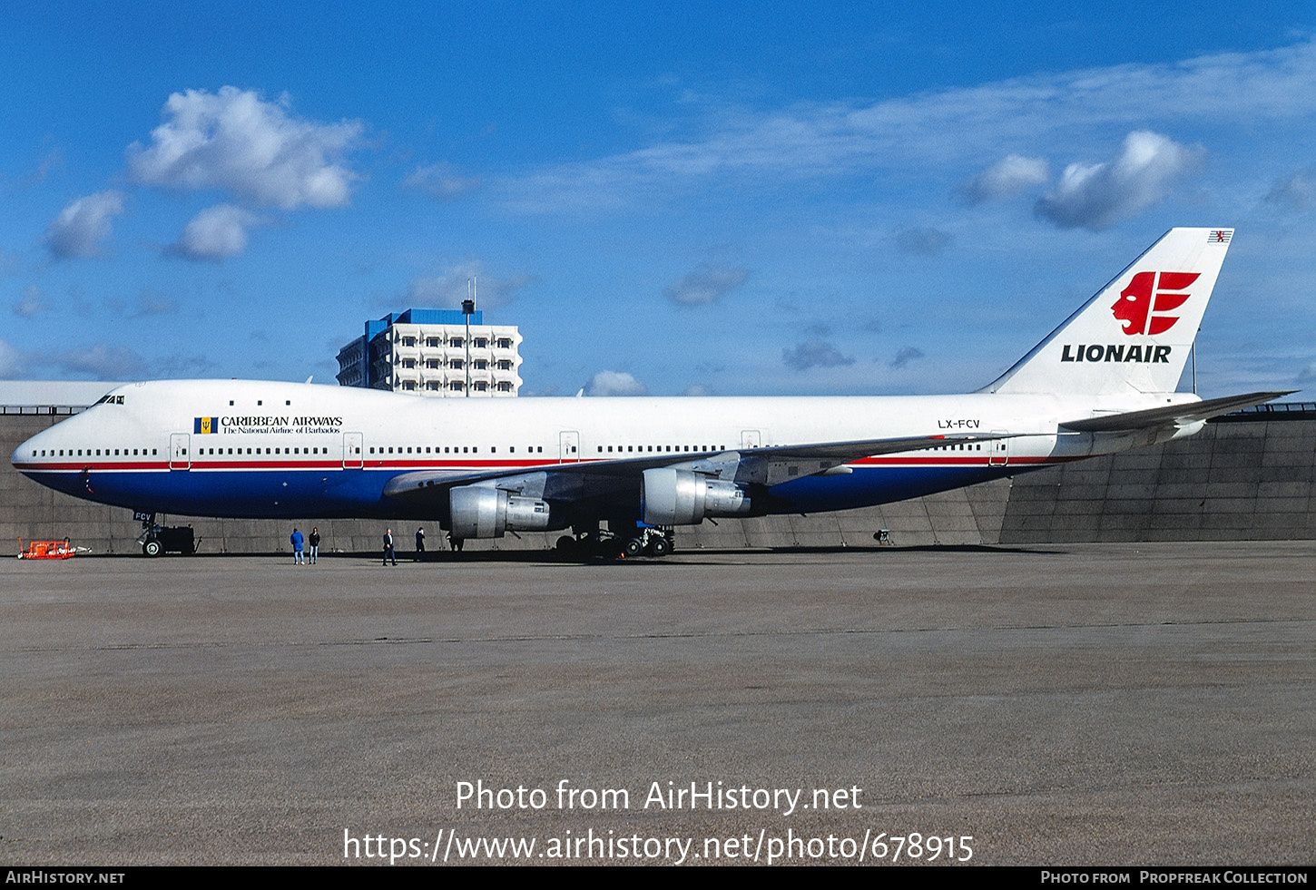 Aircraft Photo of LX-FCV | Boeing 747-121 | Caribbean Airways | AirHistory.net #678915